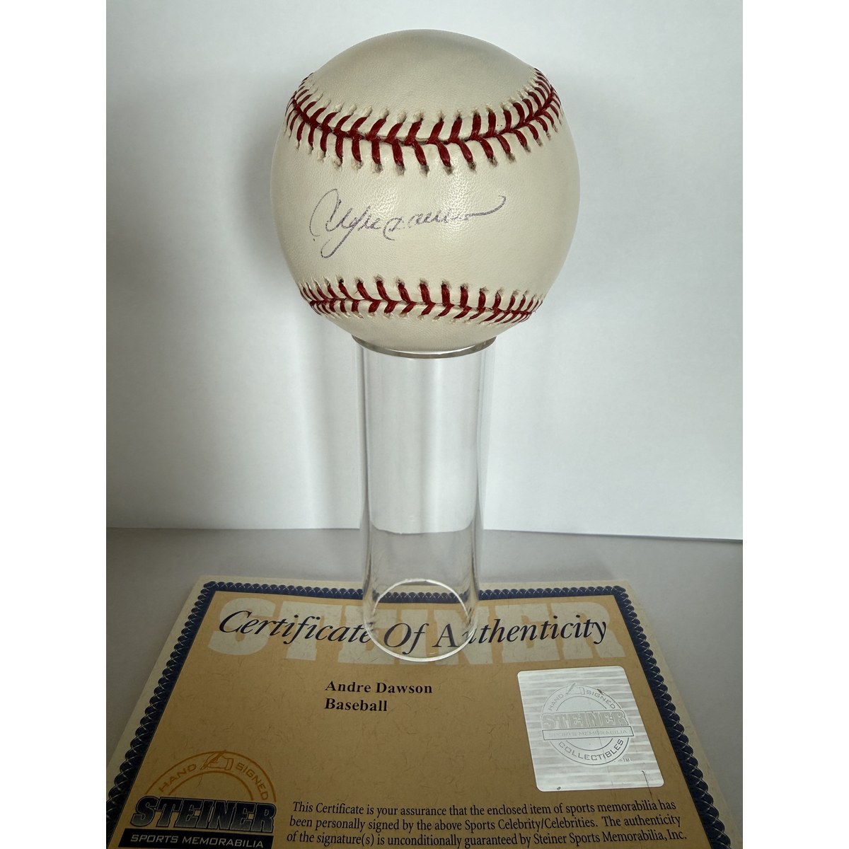 Andre Dawson signed baseball with certificate of authenticity