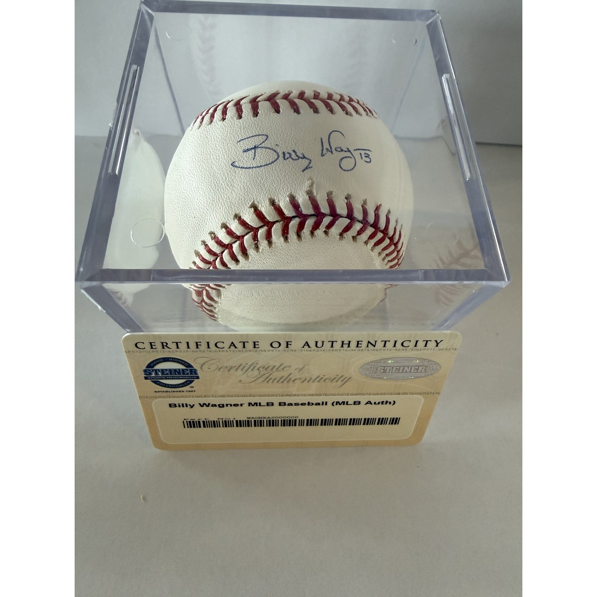 Billy Wagner baseball in box