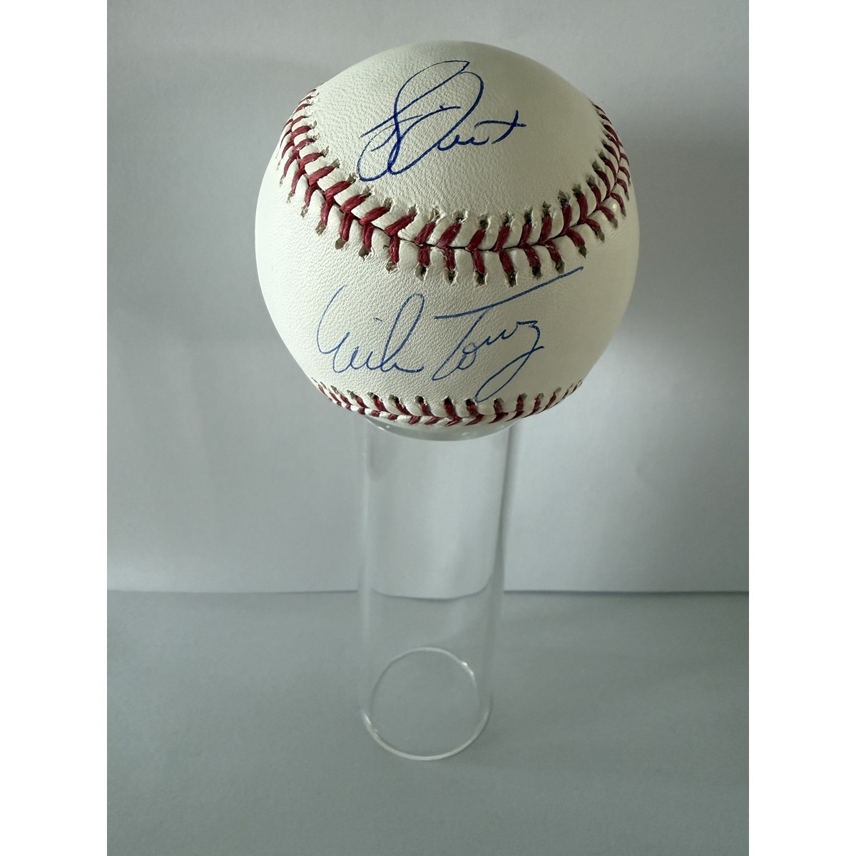 Bucky Dent / Mike Torrez signed Baseball New York Yankees (Steiner COA)