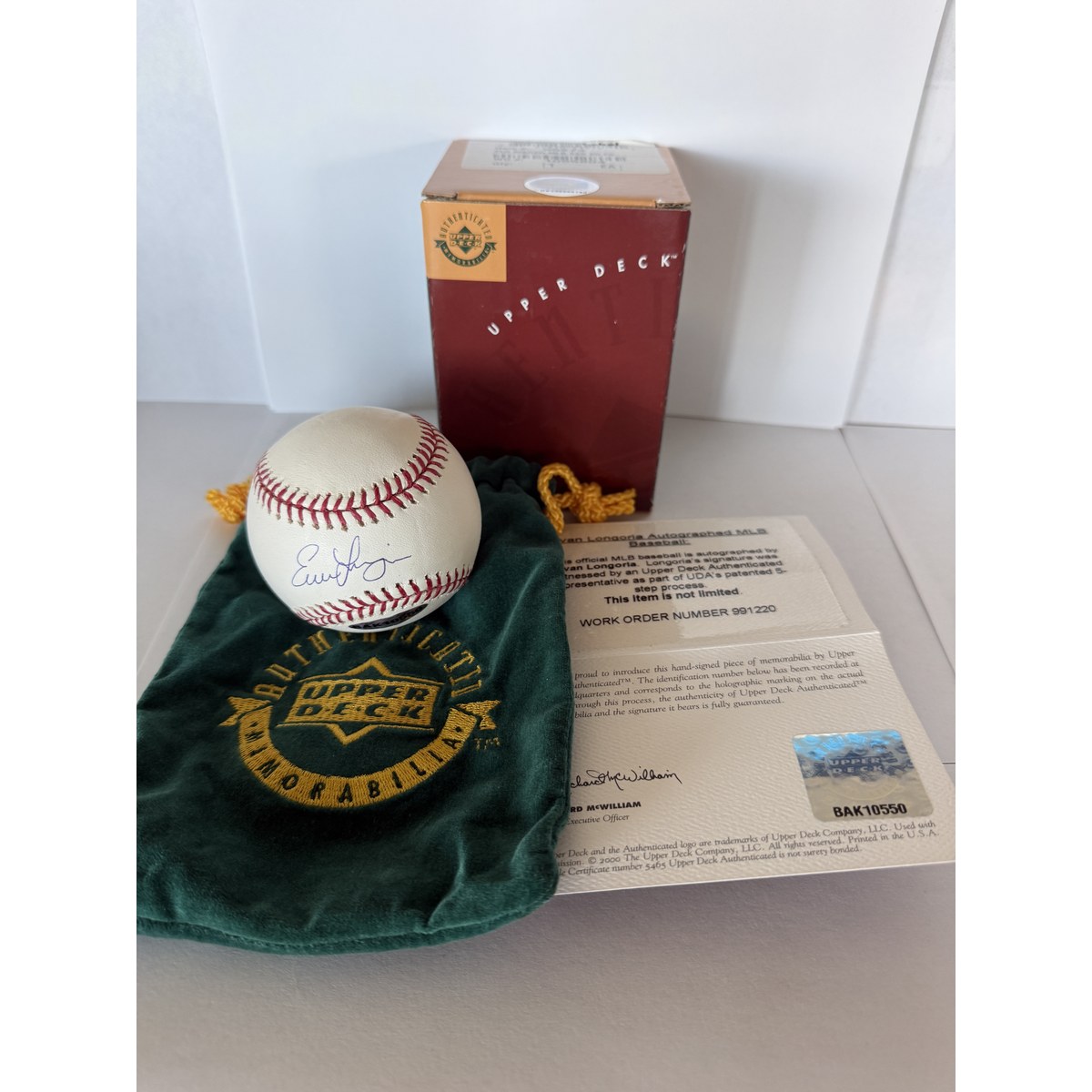 Evan Longoria baseball and other items