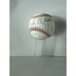 Hank Aaron signed baseball