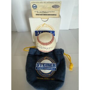 Joe DiMaggio baseball and other items