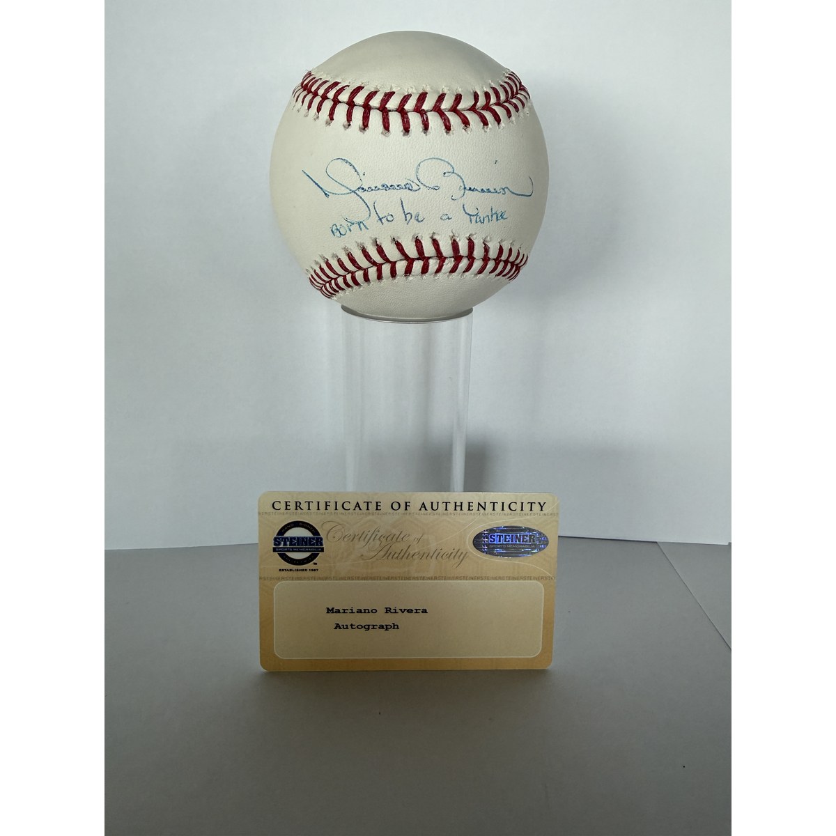 Mariano Rivera signed baseball with certificate of authenticity