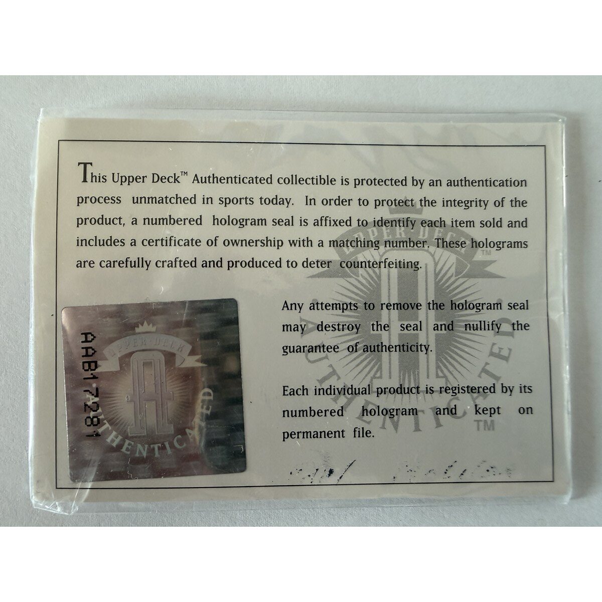 Paul Molitor baseball certificate of authenticity