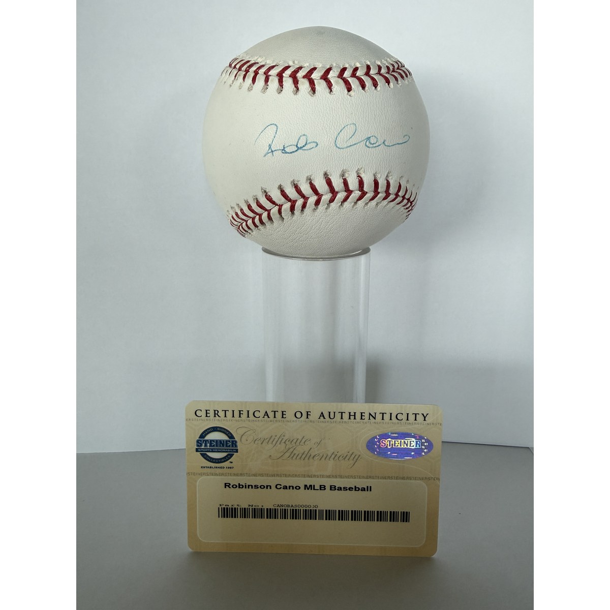Robinson Cano signed baseball with certificate of authenticity