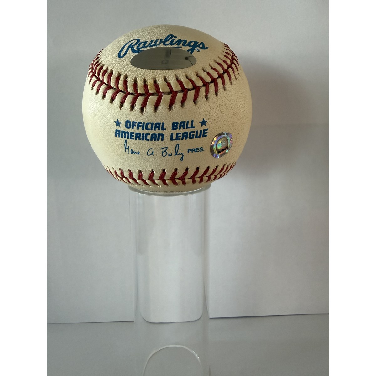Rod Carew baseball COA sticker