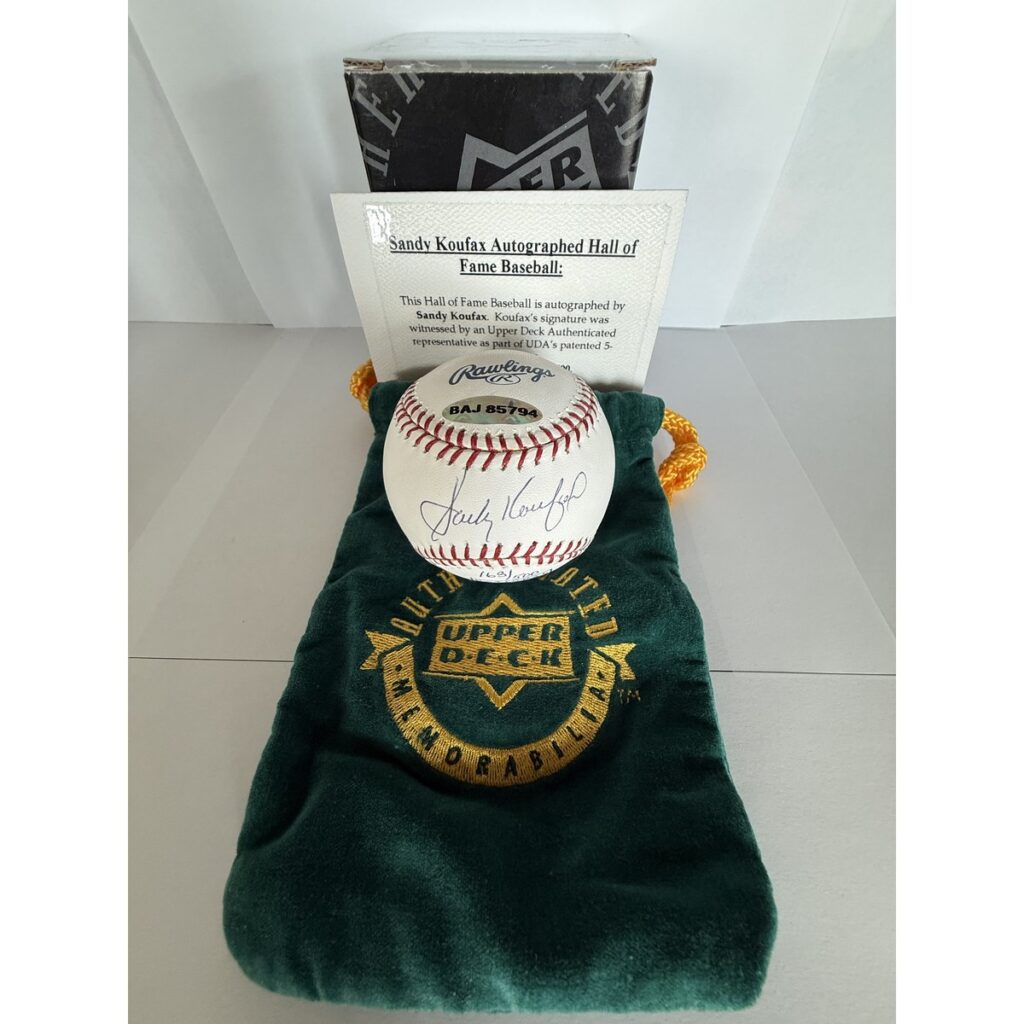 Sandy Koufax LE 163/500 signed Baseball Los Angeles Dodgers