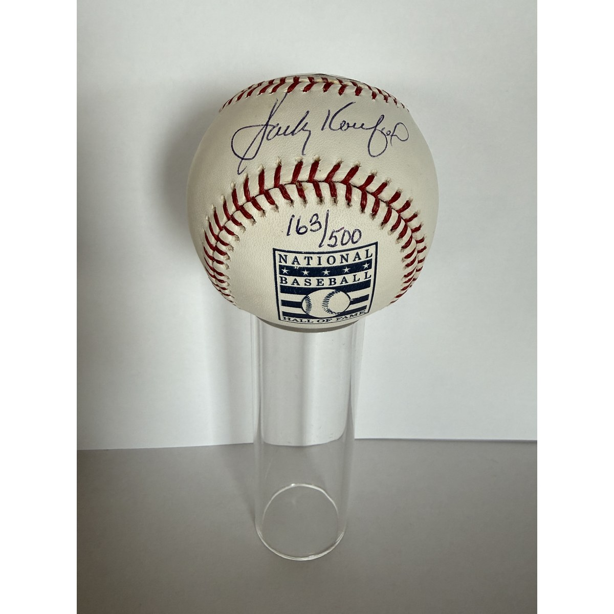Sandy Koufax signed baseball