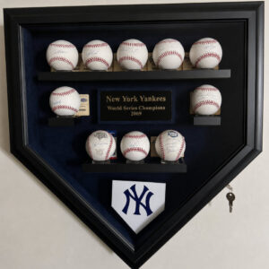 2009 New York Yankees WS champs signed baseball with case