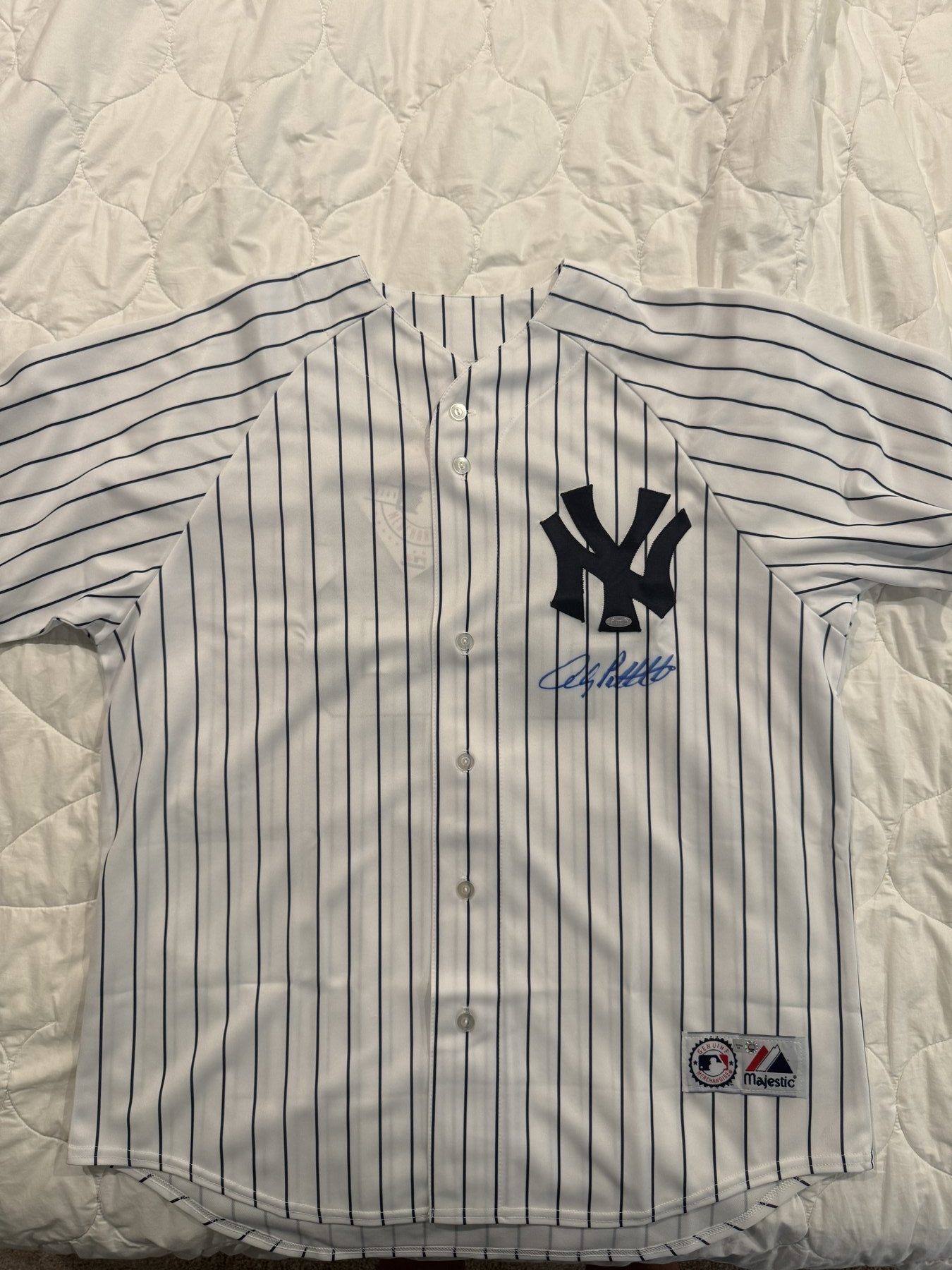 Andy Pettitte signed unframed Jersey New York Yankees (Steiner COA)