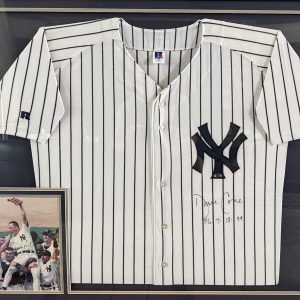 David Cone "Perfect Game" signed framed Jersey New York Yankees (Steiner COA)
