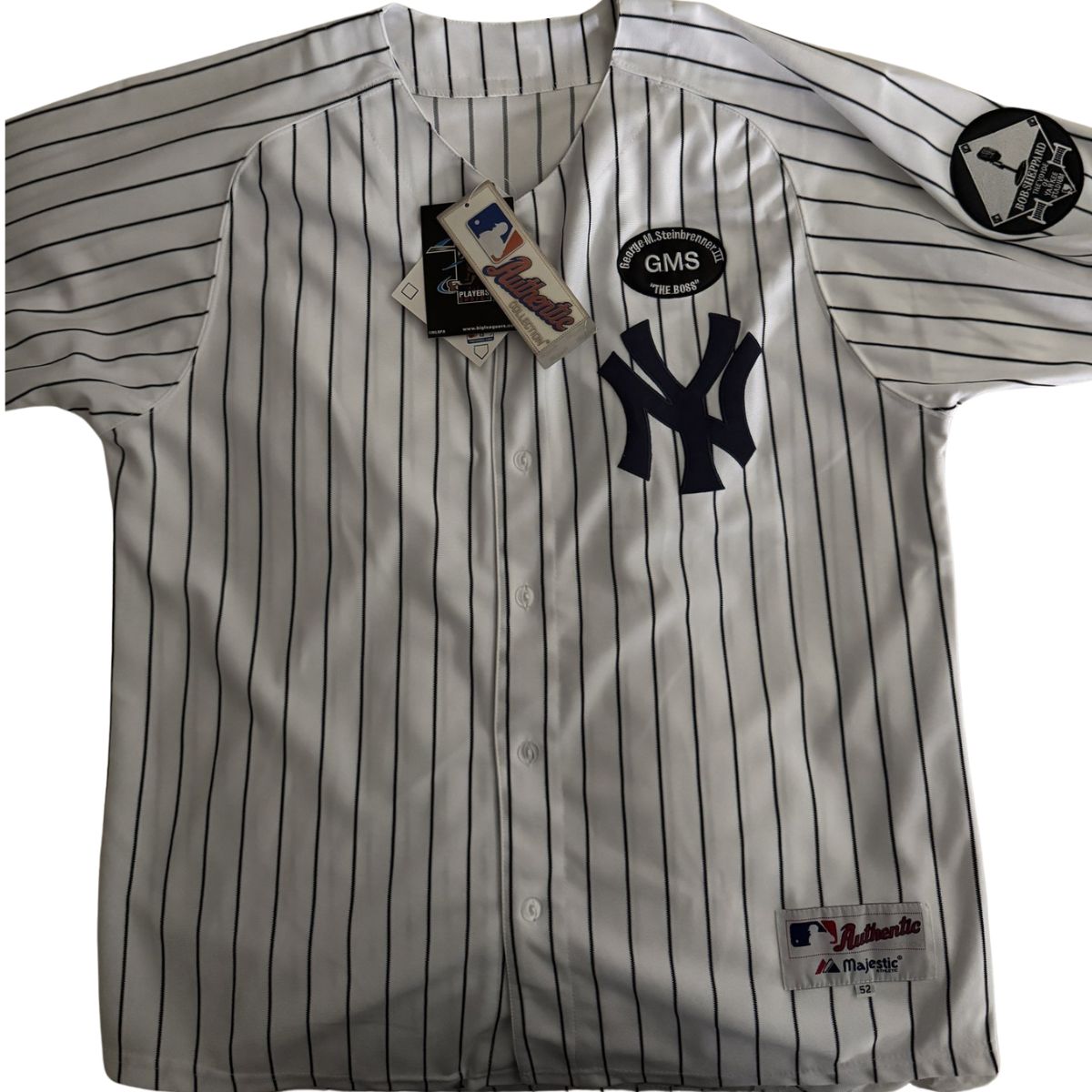Derek Jeter signed Jersey with Bob Sheppard and George Steinbrenner patches - Image 6