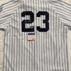 Don Mattingly signed unframed Jersey New York Yankees (Steiner COA)