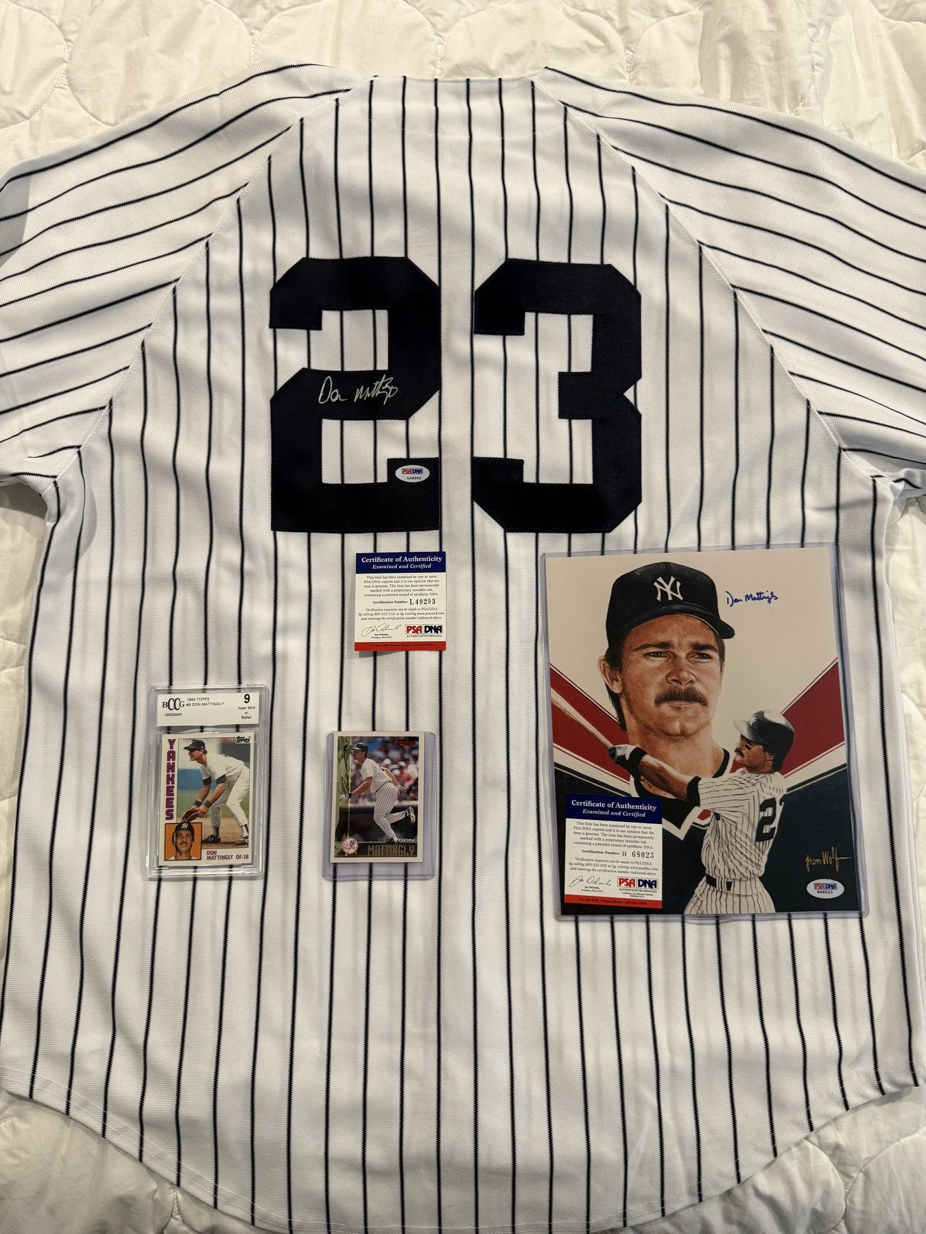 Don Mattingly signed unframed Jersey New York Yankees (Steiner COA) - Image 2