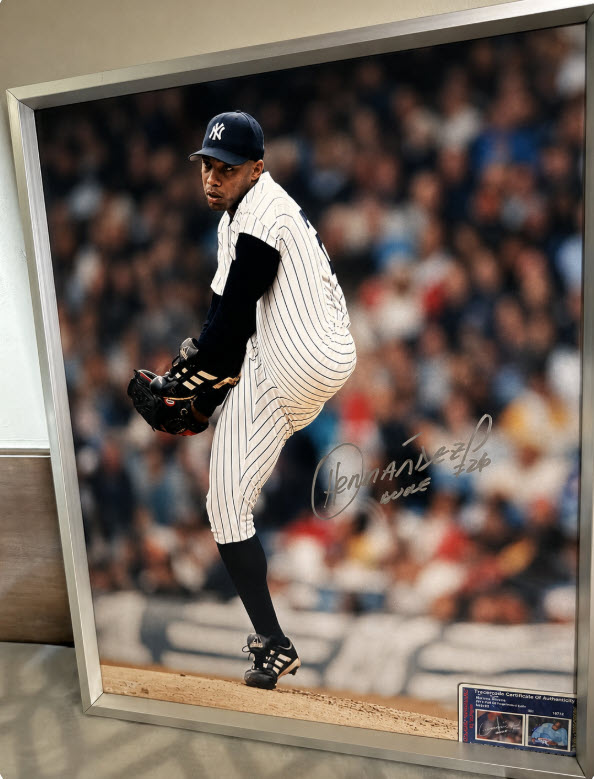 Orlando 'El Duque' Hernandez 16x20 Metal Framed Photo - Image 2