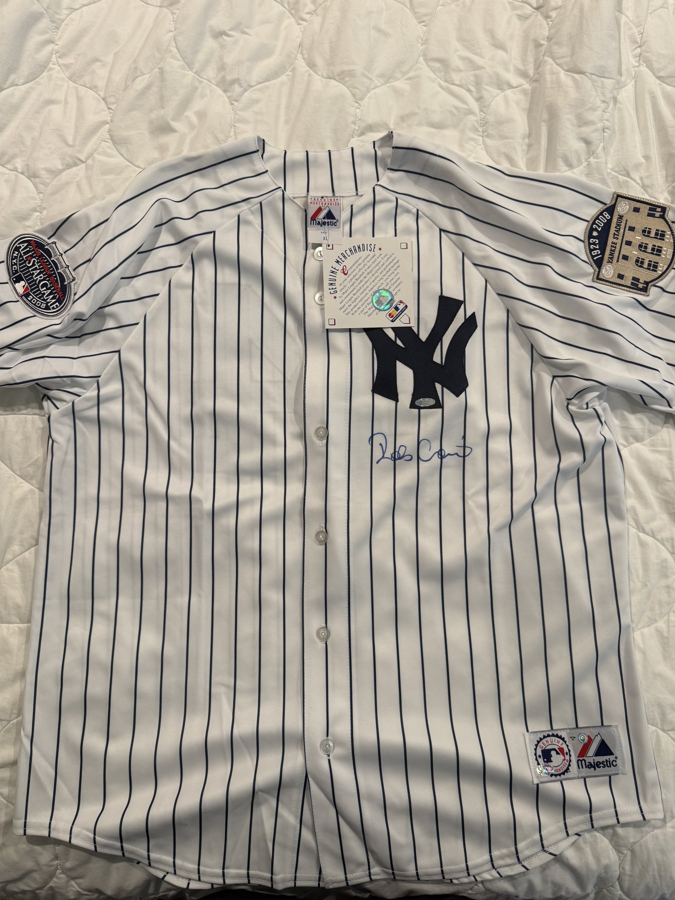 Robinson Cano signed unframed 2008 All Star Game Jersey New York Yankees (Steiner COA)