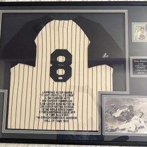 Yogi Berra signed framed Jersey New York Yankees
